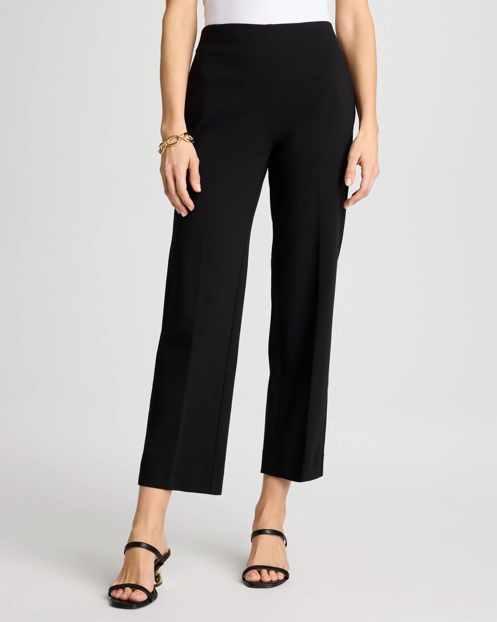 ルーシー Juliet Lightweight Straight Crop Pants | Chico's